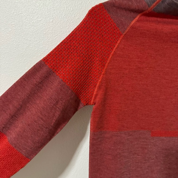 CEP Ski Touring Base Shirt Red Wool Cashmere Blend Long Sleeve Base Layer NWT-L - Picture 6 of 15